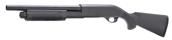 Dette er en 3 skuds airsoft shotgun i stil af M870