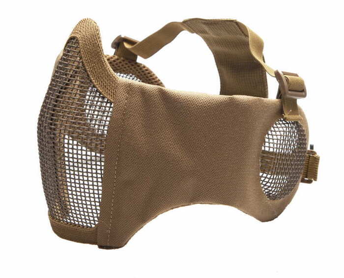 Denne mesh maske kommer med beskyttelse af mund samt øre