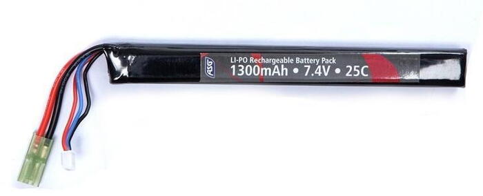 Lipo stang batteri, perfekt til ak og buffertube på m4.