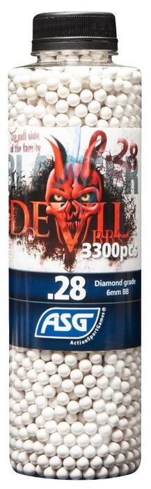 Hardball Devil 0,28g kugle flaskens front hvor der er 3300 stk
