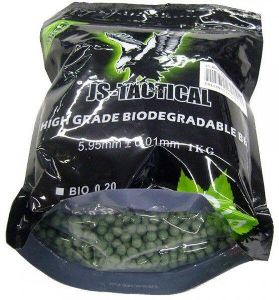 Dette er grønne 0,25 grams hardball kugler, som er bionedbrydelige