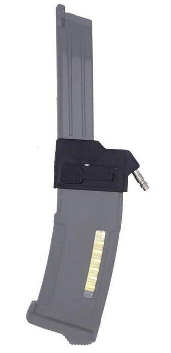 Denne adapter gør det muligt at bruge et M4 magasin, i ens Hi-capa pistol
