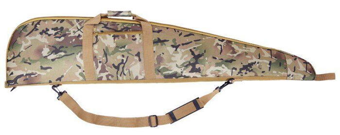 Riflen er 120 cm lang, hvilket gør de fleste rifler passer i tasken