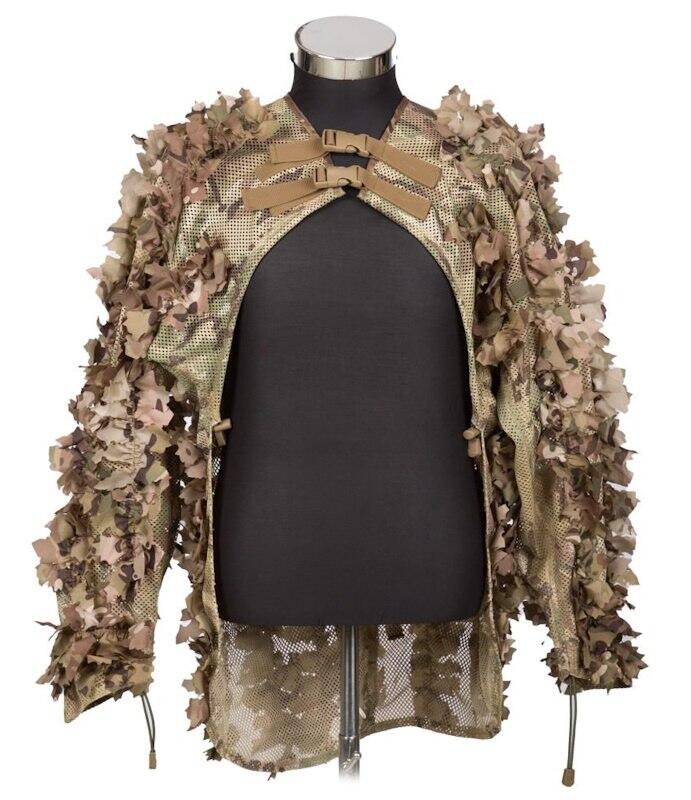 Dette ghillie suit dækker ens ryg, arme og skuldre