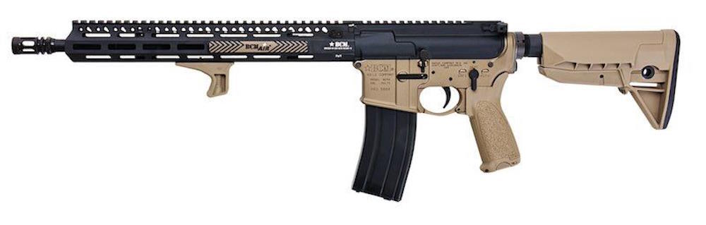 Denne riffel kommer i en flot dual tone version med et 14.5 tommer langt rail system