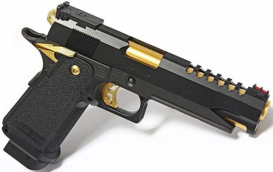 Hardball TM HI-CAPA 5.1 Gold GBB Pistol|Gunzone.dk
