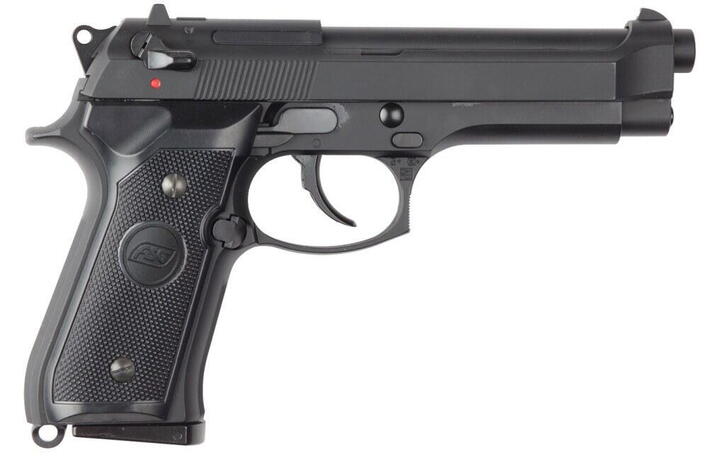 Denne gas blowback softgun pistol er lavet efter en Beretta m9