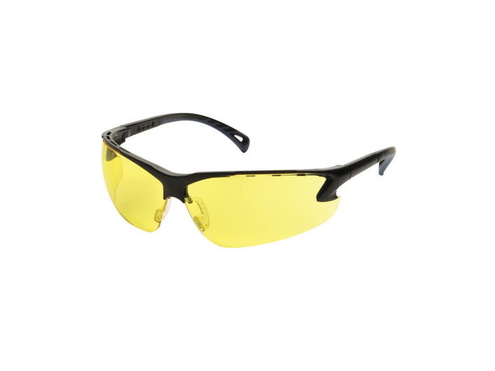 Protective glasses, adjustable temples, Yellow