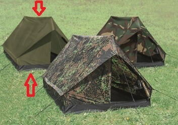 2 mand telt, Militær grøn