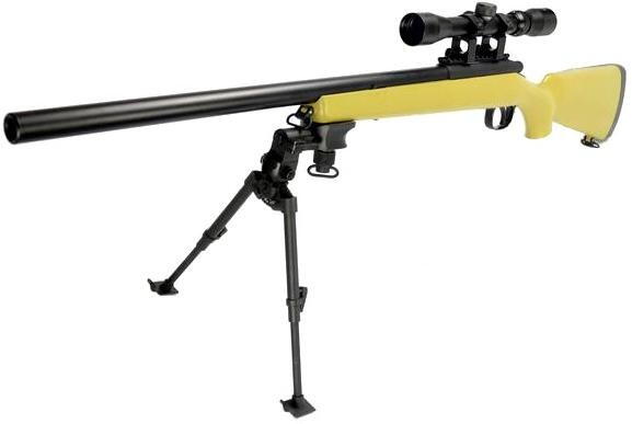 M700 Sniper rifle med kikkert og bipod, Tan