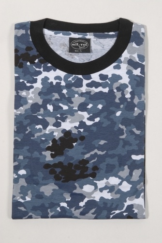 T-shirt, Flecktarn bluesky, L