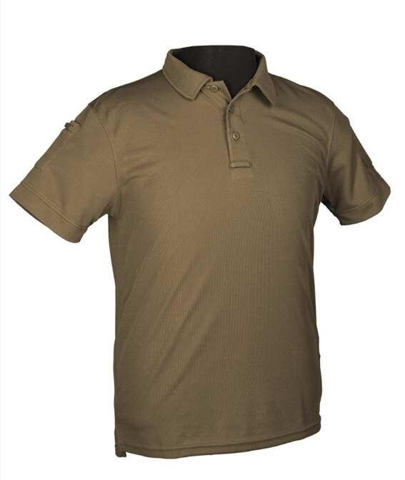 Fronten på Tactical Quick Dry Polo T-shirt - Olive - Str. S