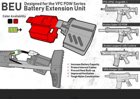 VFC Avalon PDW Series - BEU Battery Extension Unit Red