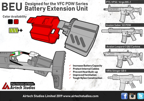 Info sheet about VFC Avalon PDW Series - BEU Battery Extension Unit Black