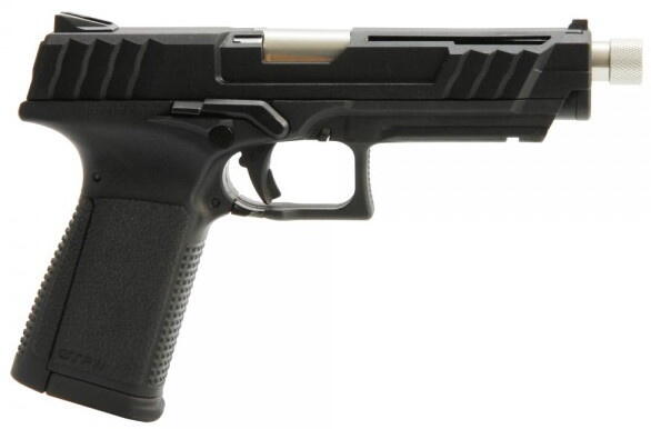 Højre side af denne fede polymer G&G GTP9 Airsoft gas pistol