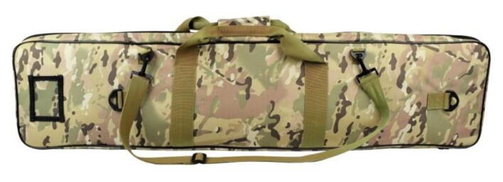 Bagsiden er også med multicam camouflage på denne airsoft gevær taske