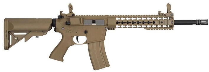 Lækker LT-12K Gen2 M4 keymod softgun våben i tan