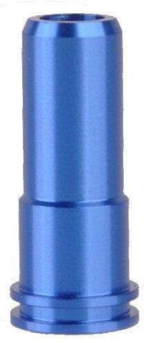 Blå metal softgun m4 geværs air seal nozzle med to o-ringe for bedre tæthed