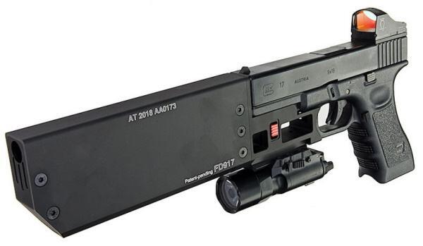 Glock 17 gen3 fd917 hardball lyddæmper i sort