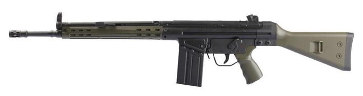 Dette er den nostalgiske M75 som det danske forsvar har haft i brug igennem mange år.