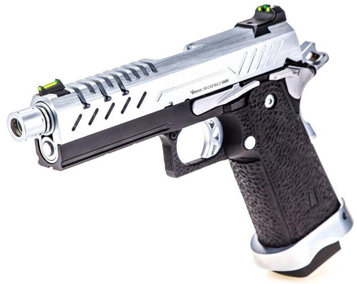 Chrome hardball pistol med 25 skuds magasin