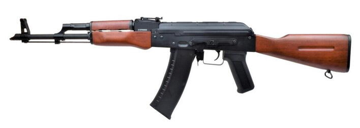 Denne hardball AK-74 kommer med en kolbe og skæfte i ægte træ