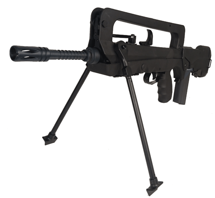 Internt er denne nye version af Famas riflen udstyret med et Mosfet