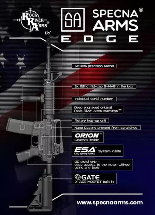 Specna Arms edge serien er udviklet med et 6.03 Præcisions løb