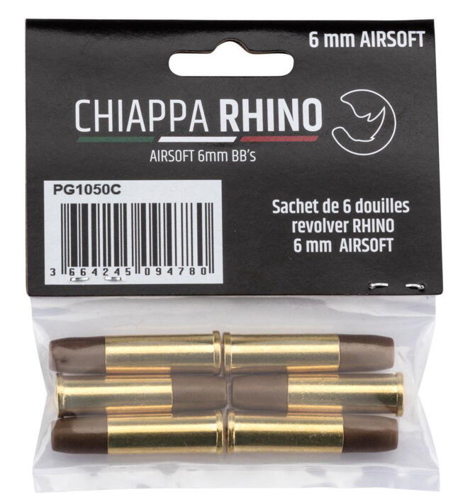 Pakken kommer med 6x shells til Chiappa revolver serien