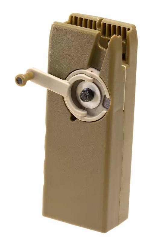 Denne M12 speedloader har en kapacitet på 1600 softgun kugler