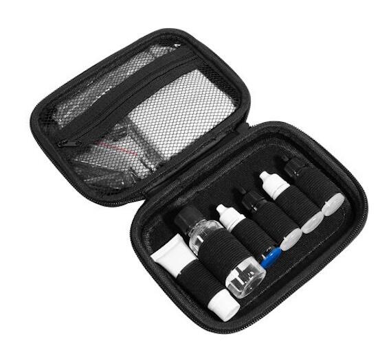 Her er alt lagt i kittet, så det ikke fylder særlig meget