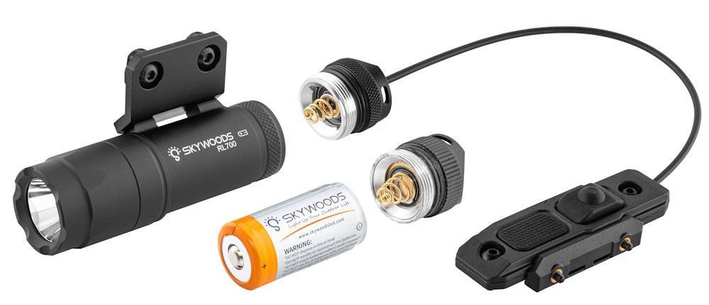 Denne lygte kommer med en pressure switch ud af boksen