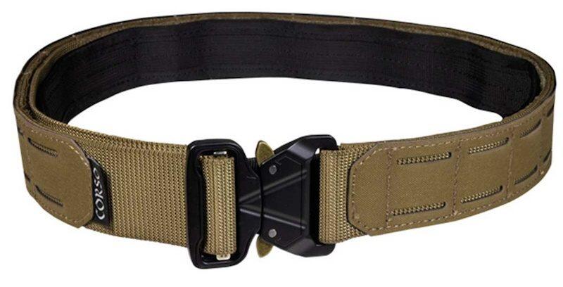 Dette taktiske bælte kommer med 2 rækker af laser cut molle