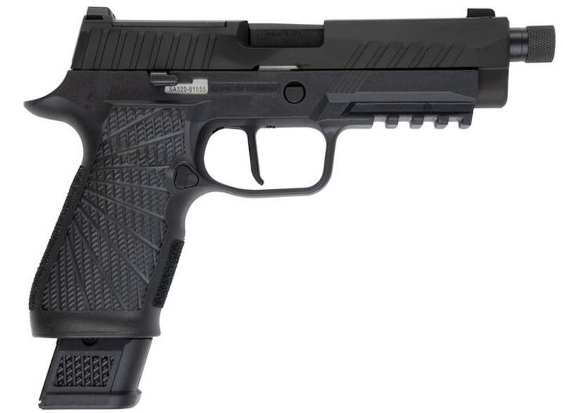 Selve pistolen ligner en sig sauer P320 serie M17