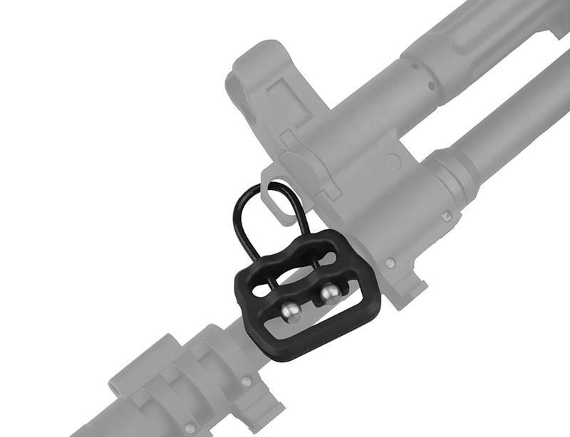 Denne quick release buckle gør det muligt nemt at montere en to punkts sling