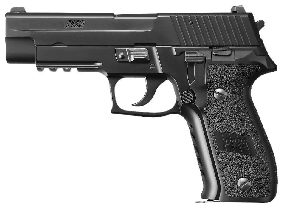 Denne pistol kommer med skinne på bunden til montage af pistol lygte