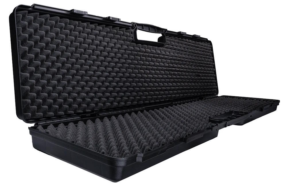 Selve kassen kommer med æggebakke skum, så den passer med alle typer rifler/pistoler