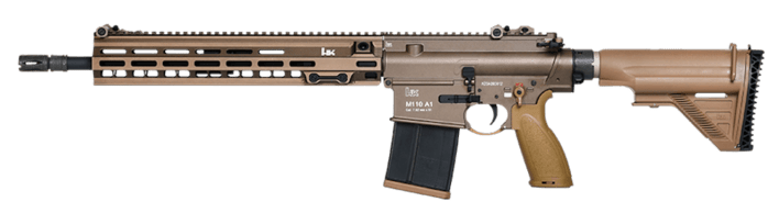 Dette er hardball versionen af den amerikanske hærs H&K M110A1