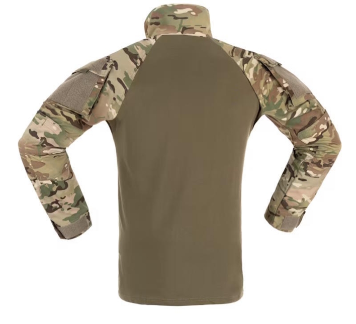 Selve trøjen har officielt multicam ærmer og passer derfor med Crye osv. uniformer