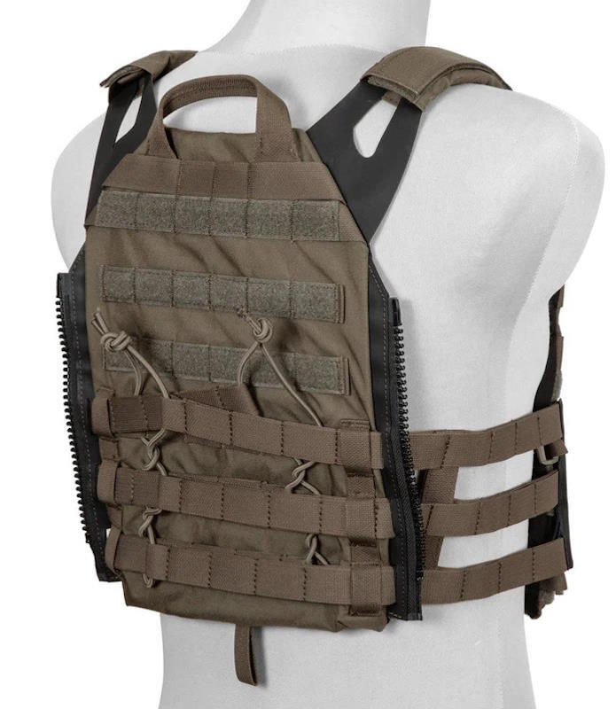 Her ser man hvordan bag panelet virker med Zip on system