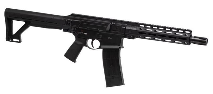 Selve riflen har GBB greb og M-lok rail system