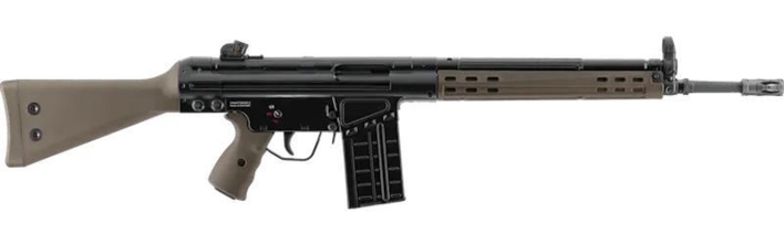 Selve riflen har et 20 skuds gas magasin