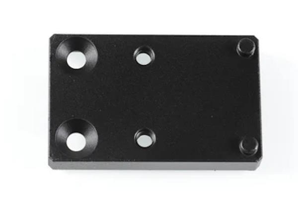 Her ser man pistol sigte montage pladen til PTX