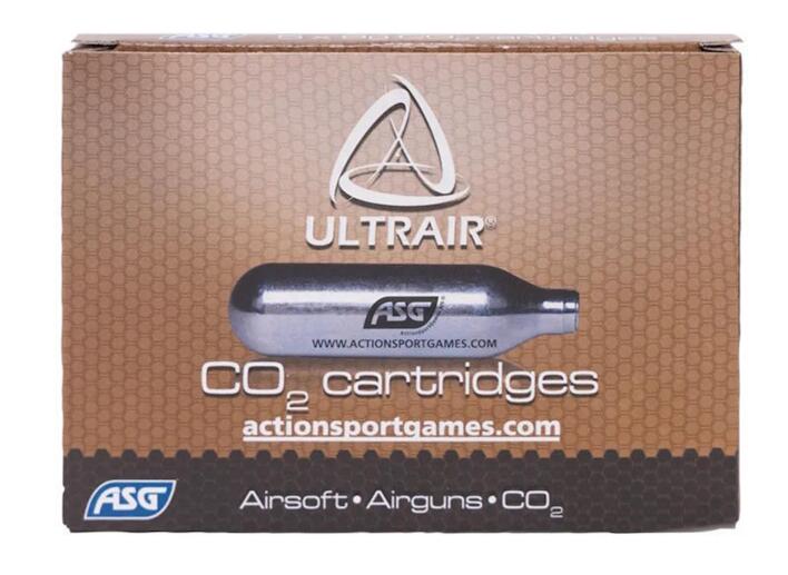 Denne pakke af CO2 patroner kommer med 5 stk i hver og er 8 grams varianten