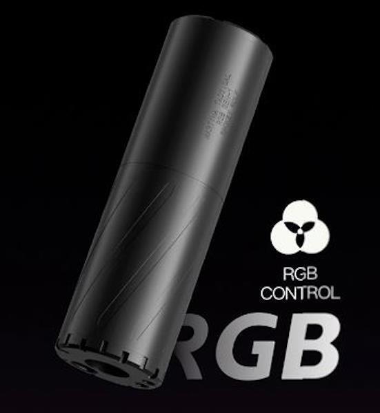 Denne dæmper kommer med RGB lyd effekt, altså kan den skyde med alle regnbuens farver