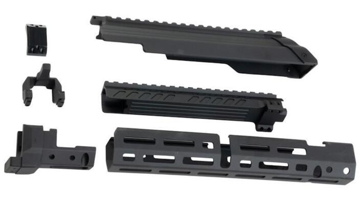 Sættet her kommer med dustcover og m-lok rail system