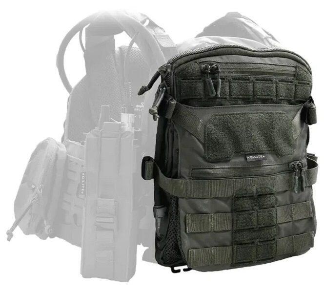 Aglite Micro Map Assult pack i RG på en vest