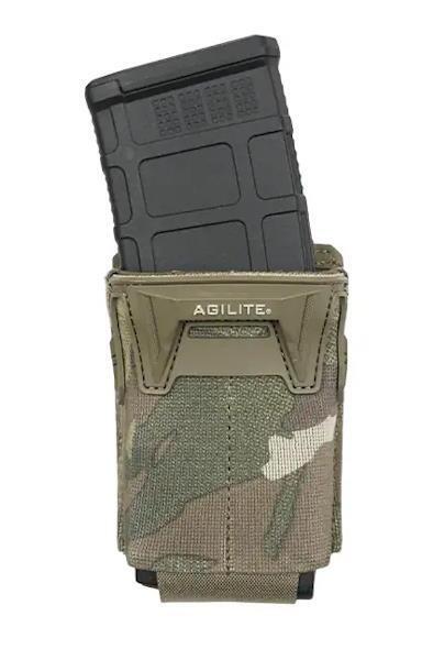 Denne lomme kommer med bungee og retention til at den kan bruges med M4 eller pistol mags