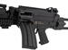 Close up af airsoft magasinet i denne lækre Fed FN Herstal M249 Para "Featherweight" LMG