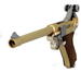 Blowback systemet på denne Luger P08 6" Full Metal - Guld